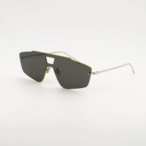 Berluti BL40019U 16D Sunglasses Palladium/Yellow Shield Frame, Grey Lenses
